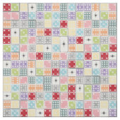 Tissu Retro Starburst Dominoes (Échantillon)