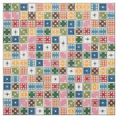 Tissu Retro Starburst Dominoes (Échantillon)