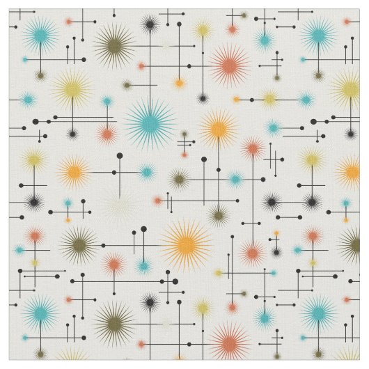 Tissu Retro Starbursts A Go-Go ! (Fermer)