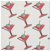 Tissu Rétro verre de Martini (Échantillon)