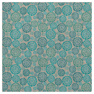 Tissu Rétro, vert, 70's, floral, vintage, modèle, chic