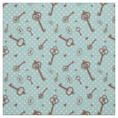 Tissu Rétros clés de Valentine (Échantillon)