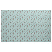 Tissu Rétros clés de Valentine (Fat Quarter)