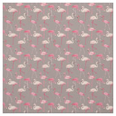 Tissu Rétros Flamants roses (Échantillon)