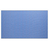 Tissu Rétros points cerclés, bleu de cobalt et blanc (Yard)