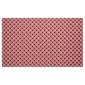Tissu Rétros points cerclés, rouge-foncé et gris (Fat Quarter)