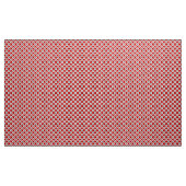 Tissu Rétros points cerclés, rouge-foncé et gris (Yard)
