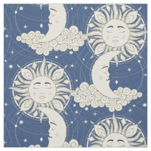 Tissu rêve bohème bleu