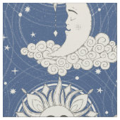 Tissu rêve bohème bleu (Fermer)