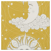 Tissu rêve bohème jaune (Fermer)
