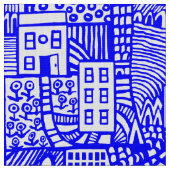 Tissu Rêve urbain - Bleu (Fermer)