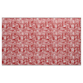 Tissu Rêve urbain - Ruby Red (Yard)