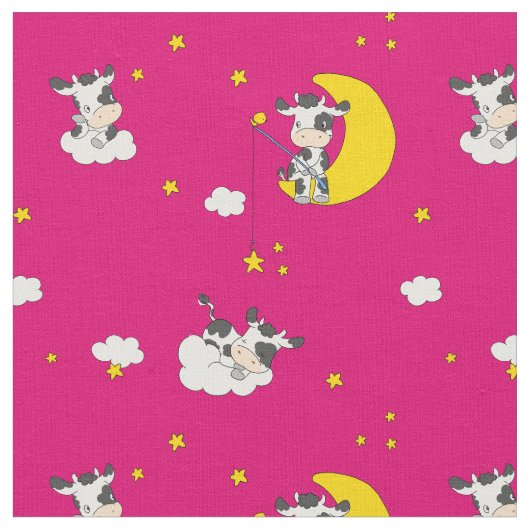 Tissu Rêver la vache (Fermer)