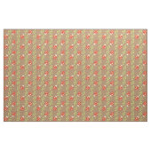 Tissu Reverse Ladybugs & Feuilles sur Motif papier Brown (Fat Quarter)