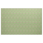Tissu Revival gothique Floral, Vert et Rose (Yard)