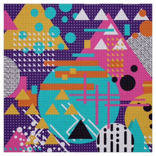 Tissu Rewind 80s Memphis motif 2002 (Échantillon)