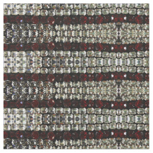 Tissu Rhinestones - rouge et clair