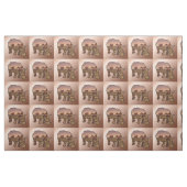 Tissu Rhinocéros Dans La Vallée, (Fat Quarter)
