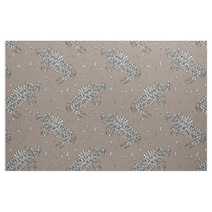 Tissu Rhinoceroses Abstraites