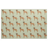 Tissu Rhodesian Ridgeback mignon Chien Lion Africain Ver (Fat Quarter)