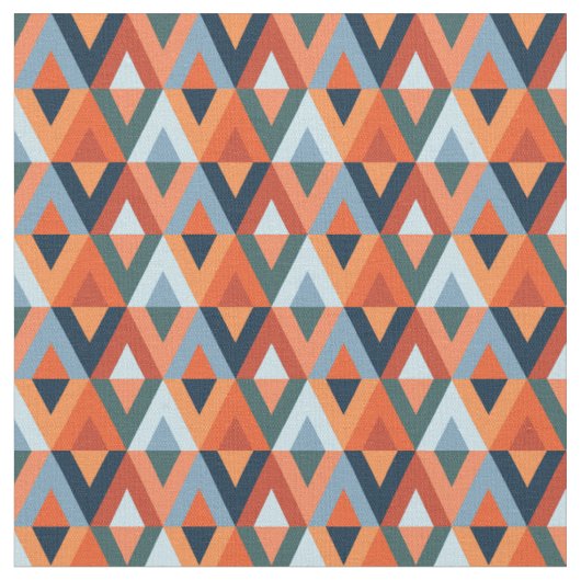 Tissu Rhombus colorés et triangles motif (Fermer)