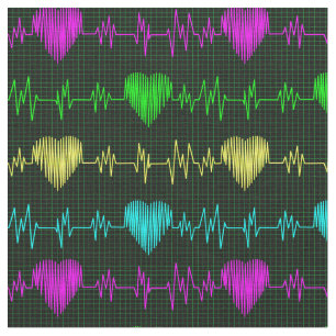 Tissu Rhythme cardiaque ridescente ECG. infirmière Méd