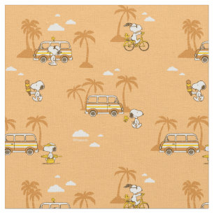 Tissu Road Trippin Peanuts Snoopy Motif de plage