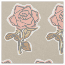 Robe florale taupe en impression de rose rose