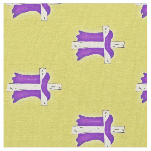 Tissu Robe pourpre Sur Croix (Fermer)