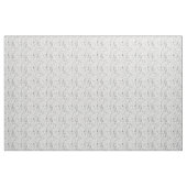 Tissu Robins et fleurs de lys, noir et blanc (Yard)