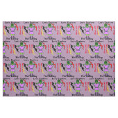 Tissu Robot De Cartoon Fille Alien Feu De Violet (Yard)
