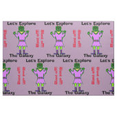 Tissu Robot De Cartoon Fille Alien Feu De Violet (Fat Quarter)