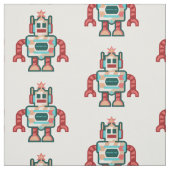 Tissu robot Noël (Échantillon)