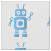 Tissu Robot rétro bleu (fermé)