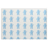 Tissu Robot rétro bleu (Fat Quarter)