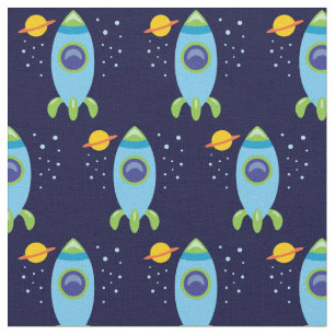 Tissu Rocket Retro