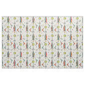 Tissu Rockets de Kitty atomique - Lunes vertes (Fat Quarter)