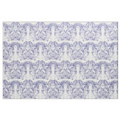 Tissu Rococo Motif baroque bleu et blanc (Fat Quarter)