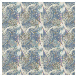Tissu Rococo Rich Motif design avec Gold Relief