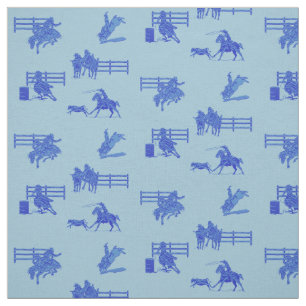 Tissu Rodéo Événements Cheval Cowboy Cowgirl Western