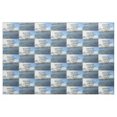 TISSU ROMAINS 8:28 SKIS BLEUS SCRIPTURE VERS (Fat Quarter)