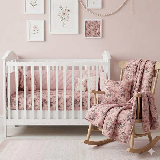 Tissu Romantic French Rococo Rose Garden Toile Pattern 