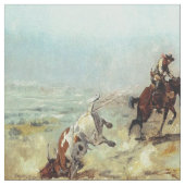 Tissu Roping de boeuf occidental vintage de cowboy (Fermer)