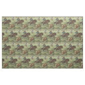 Tissu Roping de boeuf occidental vintage de cowboy (Fat Quarter)