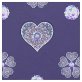 Tissu Rosace bleue (Fermer)