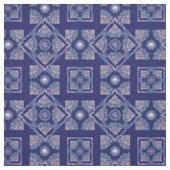 Tissu rosace bleue (Échantillon)