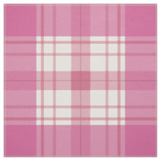 Tissu rose à carreaux