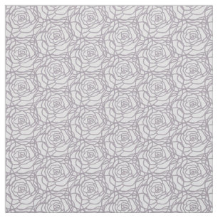 Tissu Rose à griffes main dessinée Elégant Motif