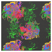 Tissu Rose abstrait (Fermer)