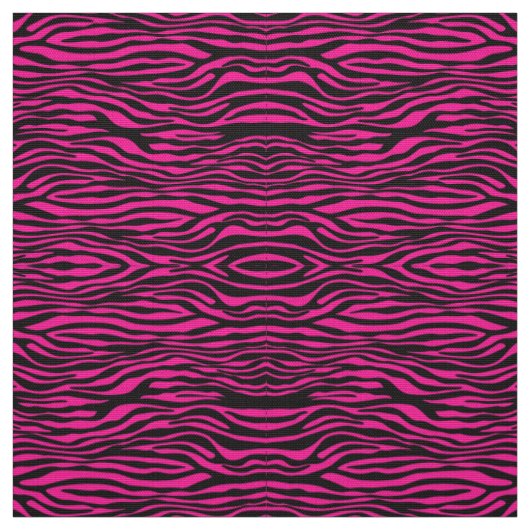 Tissu Rose abstrait et noir de zèbre (Échantillon)